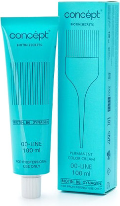 Изображение товара Крем-краска для волос Concept Biotin Secrets 00-Line Стойкая 9.00 (100мл, интенсивный светлый блондин)