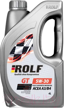 Изображение товара Моторное масло Rolf GT 5W30 A3/B4 / 322735 (4л)