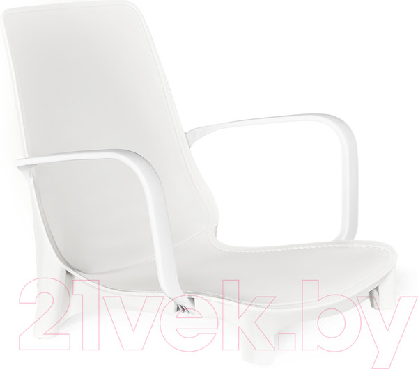 Изображение товара Обеденная группа Sheffilton SHT-DS199 (белоснежная шагрень/хром лак/белый)