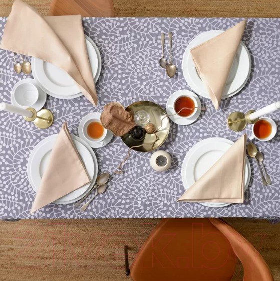 Изображение товара Скатерть Tkano Scandinavian Touch TK21-TC0022 (фиолетово-серый/спелая смородина)