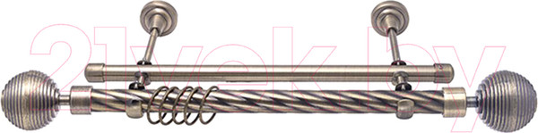 Изображение товара Карниз для штор LEGRAND Твист Дюна 25/19мм 2р 2.0 / 58093976 (антик-золото)