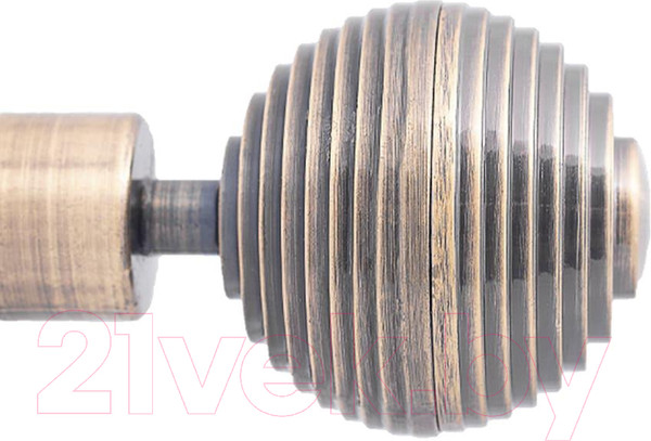 Изображение товара Карниз для штор LEGRAND Твист Дюна 25/19мм 2р 2.4 / 58093977 (антик-золото)