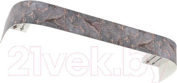 Карниз для штор LEGRAND Стоун с поворотами 7см 1.6м 2р / 58101266 (марбель)