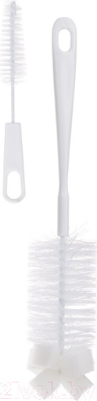 Изображение товара Набор ершиков для бутылочки Canpol Со спонжем / 7/402 (белый)