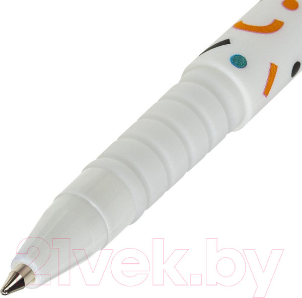 Изображение товара Ручка шариковая Brauberg Soft Touch Grip Confetti / 143723 (синий)