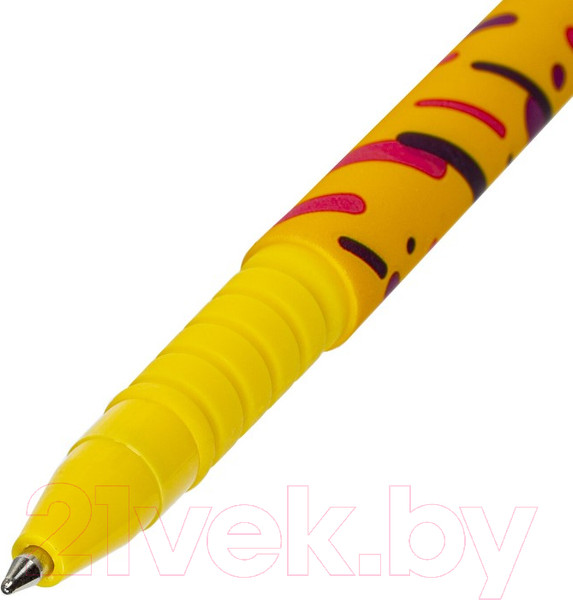 Изображение товара Ручка шариковая Brauberg Soft Touch Grip Lines / 143724 (синий)