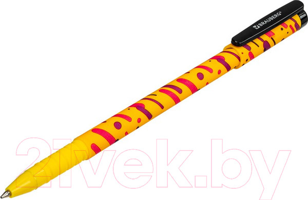 Изображение товара Ручка шариковая Brauberg Soft Touch Grip Lines / 143724 (синий)