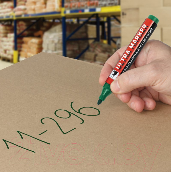 Изображение товара Маркер перманентный Brauberg Ultra Marker / 152207 (зеленый)