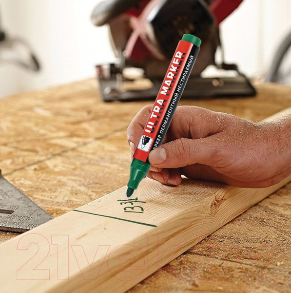 Изображение товара Маркер перманентный Brauberg Ultra Marker / 152207 (зеленый)