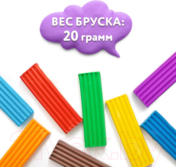 Изображение товара Пластилин Юнландия Веселый шмель / 106433 (24цв)
