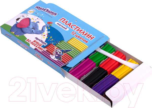 Изображение товара Пластилин Юнландия Юный волшебник / 106439 (12цв)