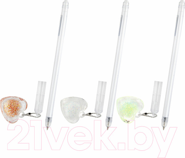 Изображение товара Ручка шариковая Юнландия Хрустальное сердце / 143792 (в ассортименте)