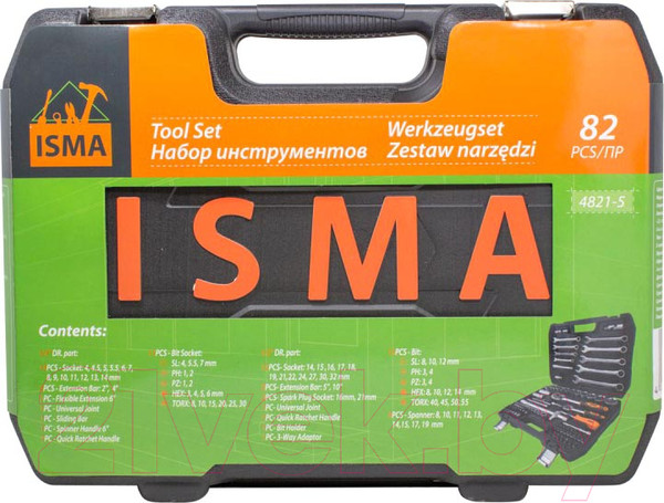 Изображение товара Универсальный набор инструментов ISMA 4821-5(50773)