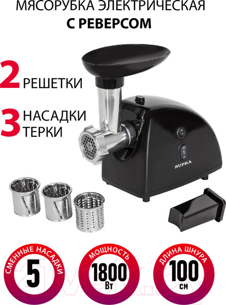 Изображение товара Мясорубка электрическая Supra MGS-1806T