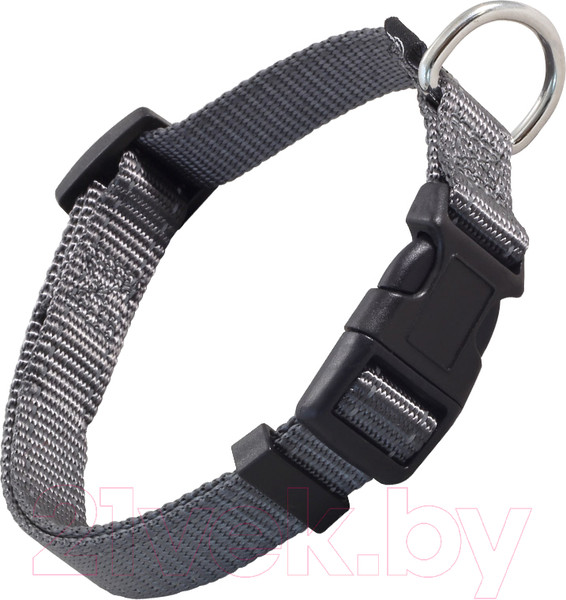 Изображение товара Ошейник Triol Стандарт / 11261022 (M, серый со светоотражающей строчкой)