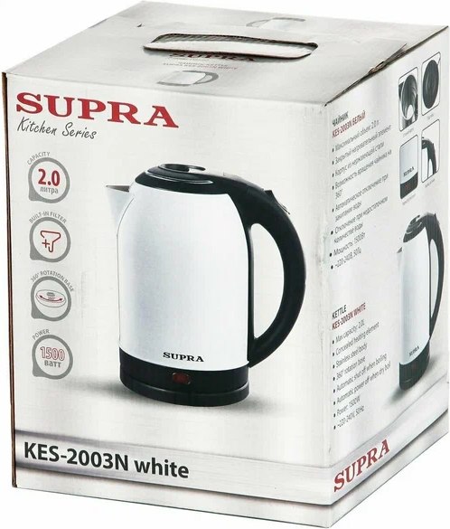 Изображение товара Электрочайник Supra KES-2003N (белый)
