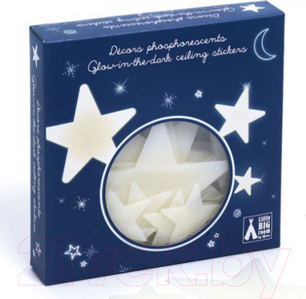 Изображение товара Декор настенный Djeco Звездочки На стену Светящиеся в темноте / DD04592