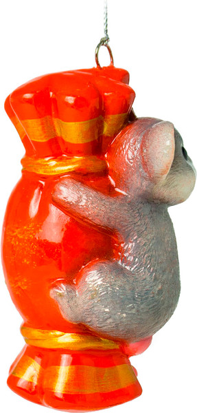 Изображение товара Елочная игрушка Грай Мышь с конфетой ЕГ-29