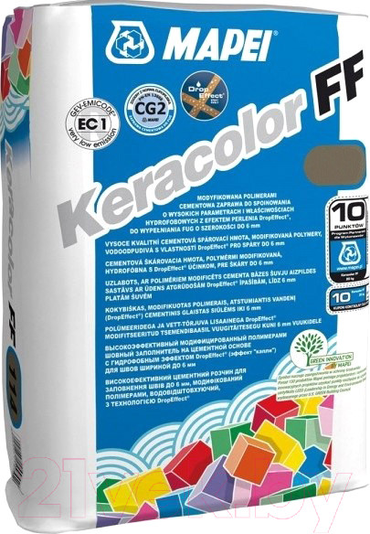 Изображение товара Фуга цементная Mapei Keracolor FF N103 (2кг, белая луна)