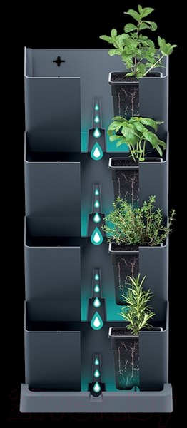 Изображение товара Набор кашпо Prosperplast Mini cascade IO1W200-S449 (белый)