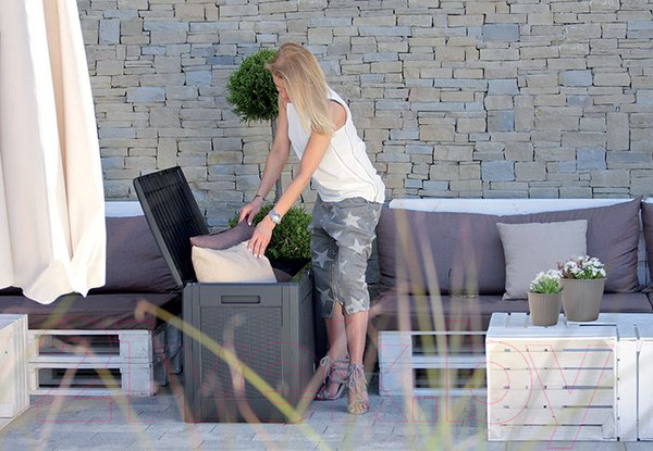 Изображение товара Сундук уличный Prosperplast Boxe rato MBR310-440U (умбра)