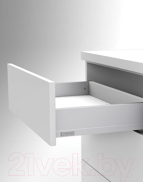 Изображение товара Модуль с ящиком Samet Flowbox Push Open Н58/111(18) (c доводчиком 500мм, белый)