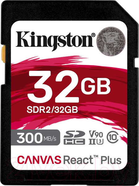Изображение товара Карта памяти Kingston Canvas React Plus SDHC 32GB (SDR2/32GB)