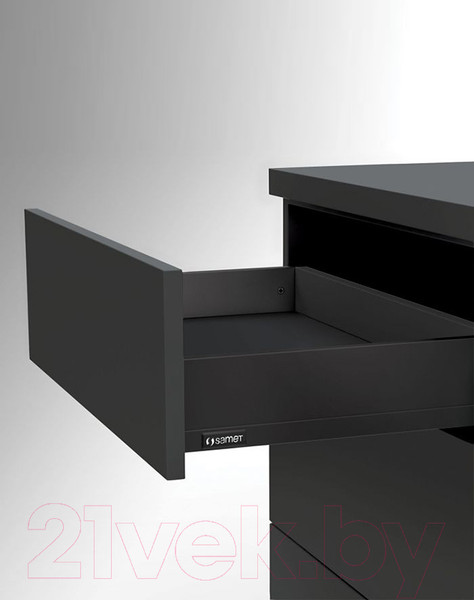 Изображение товара Модуль с ящиком Samet Flowbox Push Open Н58/111(18) (с доводчиком 500мм, антрацит)