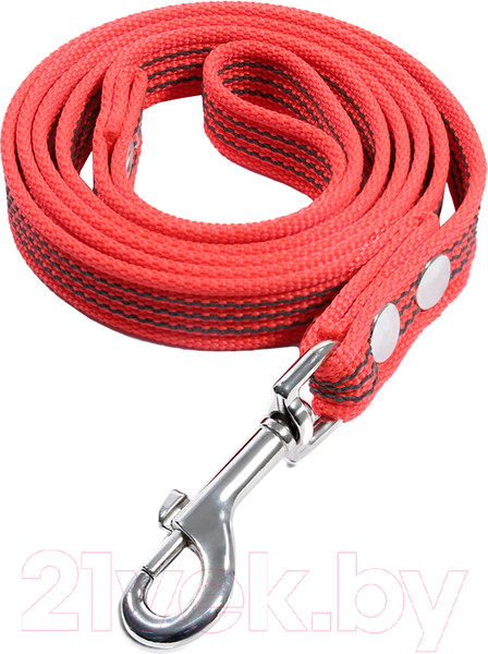 Изображение товара Поводок Gamma Апорт / 11012010 (красный, капроновый с латексной нитью)