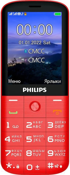 Изображение товара Мобильный телефон Philips Xenium E227 CTE227RD/00 (красный)