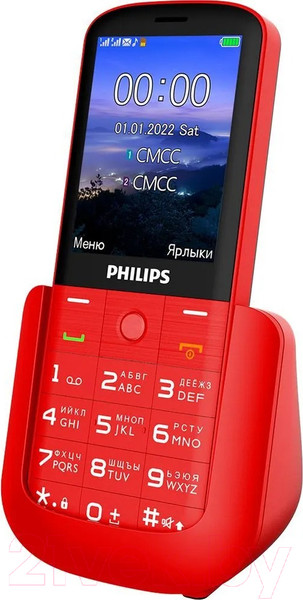 Изображение товара Мобильный телефон Philips Xenium E227 CTE227RD/00 (красный)