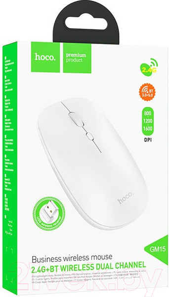 Изображение товара Мышь Hoco GM15 (белый)