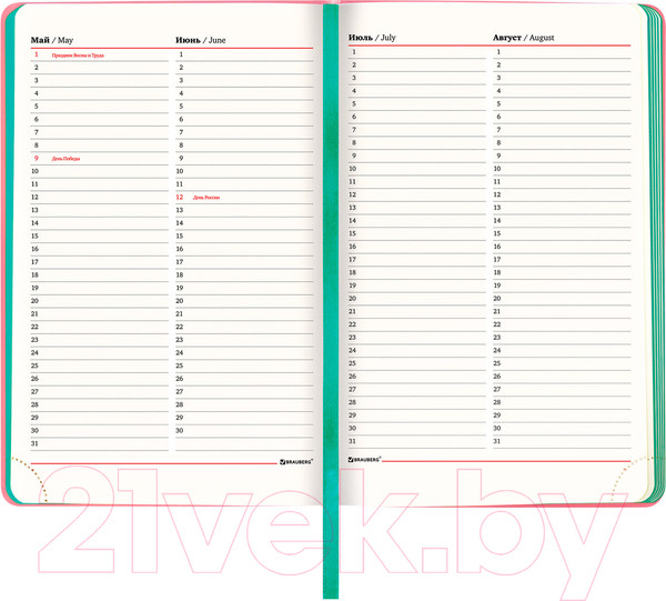 Изображение товара Ежедневник Brauberg Metropolis Mix / 113295 (розовый)