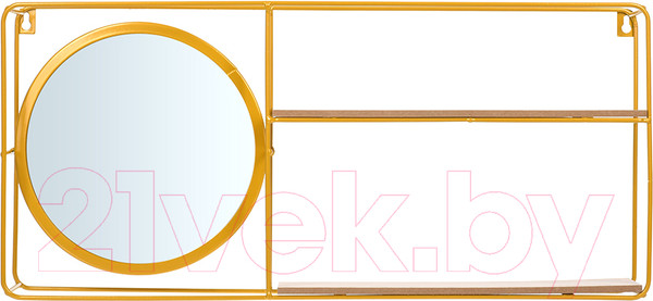 Изображение товара Полка QWERTY Прямоугольник / 73864 (золото)