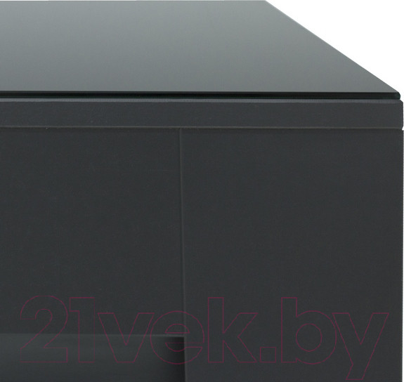 Изображение товара Журнальный столик Мебелик BeautyStyle 26 (графит темный U961/стекло черное)