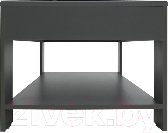 Изображение товара Журнальный столик Мебелик BeautyStyle 26 (графит темный U961/стекло черное)