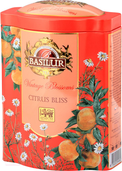 Изображение товара Чай листовой Basilur Винтажные цветы.Цитрусовое блаженство ж/б / 12615 (100г)