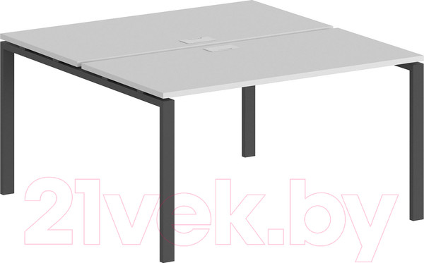 Изображение товара Комплект письменных столов Norden 160x143.8x75 / SG.246.WH.63.AN (антрацит/белый)