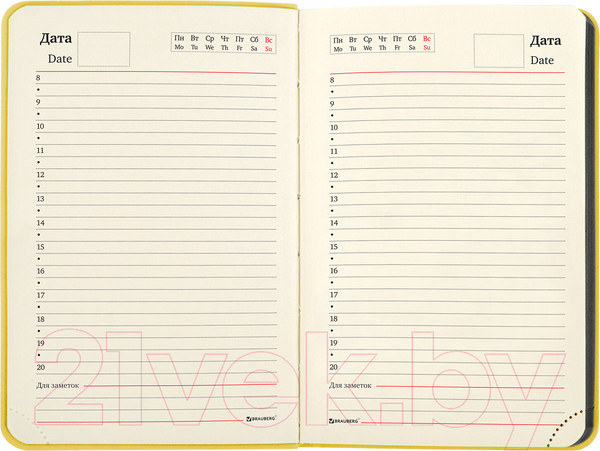 Изображение товара Ежедневник Brauberg Metropolis Mix / 113303 (желтый)