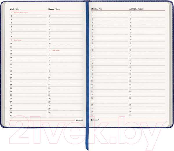 Изображение товара Ежедневник Brauberg Status / 113359 (темно-синий)