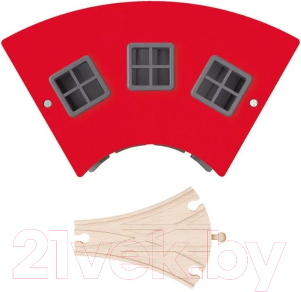 Изображение товара Элемент железной дороги Hape Депо для 3 локомотивов / E3704_HP