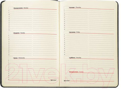 Изображение товара Еженедельник Brauberg Status / 113370 (черный)