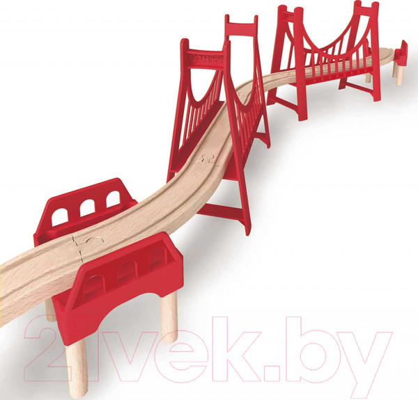 Изображение товара Элемент железной дороги Hape Двойной подвесной мост / E3710_HP