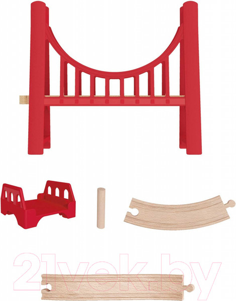 Изображение товара Элемент железной дороги Hape Двойной подвесной мост / E3710_HP