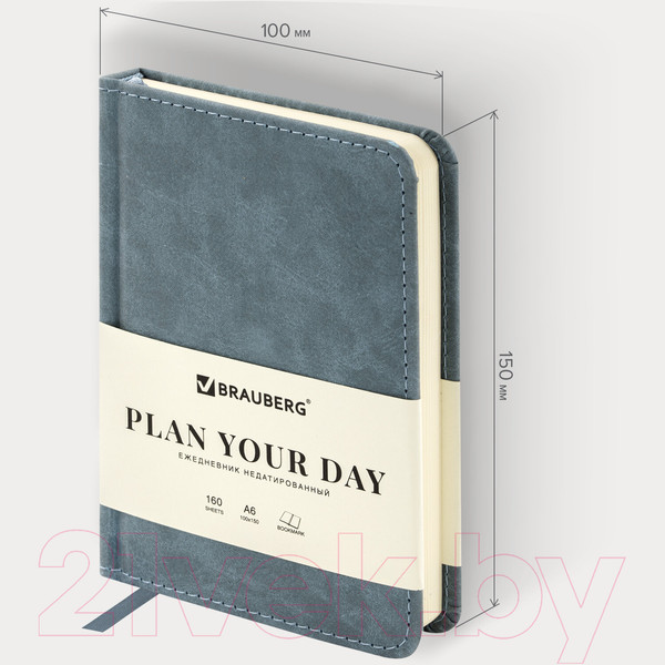 Изображение товара Ежедневник Brauberg Status / 113369 (серый/голубой)