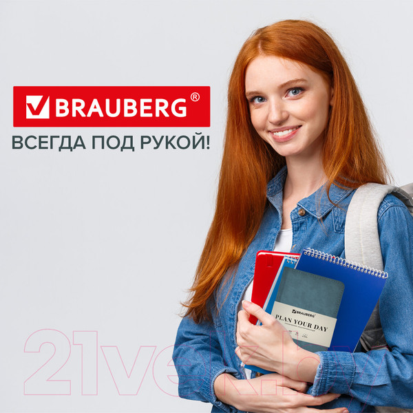 Изображение товара Ежедневник Brauberg Status / 113369 (серый/голубой)