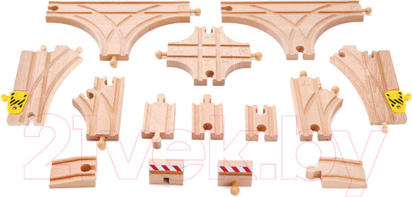 Изображение товара Элемент железной дороги Hape Развилки рельс / E3733_HP