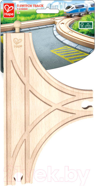 Изображение товара Элемент железной дороги Hape Развилки T-образная / E3775_HP