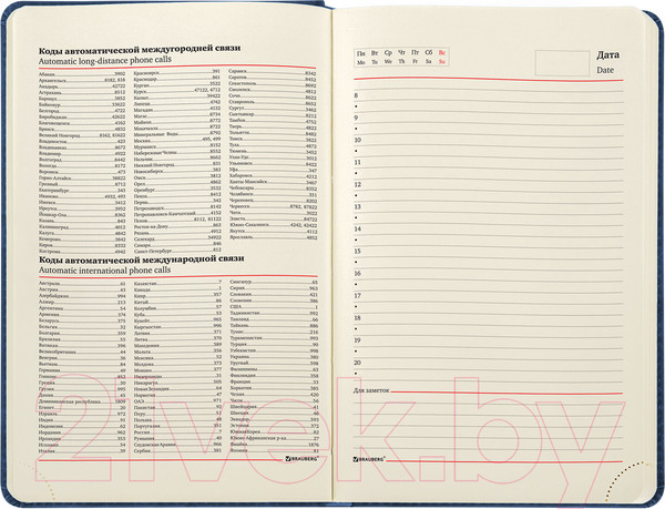 Изображение товара Ежедневник Brauberg Status / 113362 (темно-синий)