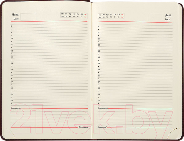 Изображение товара Ежедневник Brauberg Status / 113363 (коричневый)